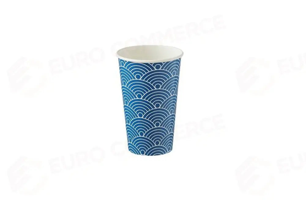 BICCHIERE SUMMER BLU/BIANCO - 470 ML - Ø9X13 CM - H0748.G - LEONE - BICCHIERI