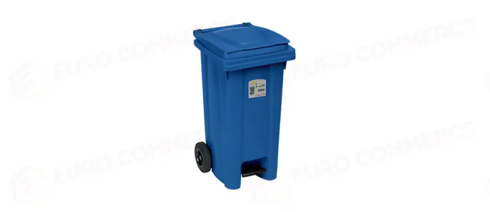 BIDONE CARRELLATO C/P LT.120 BLU - 130494 - MORINI