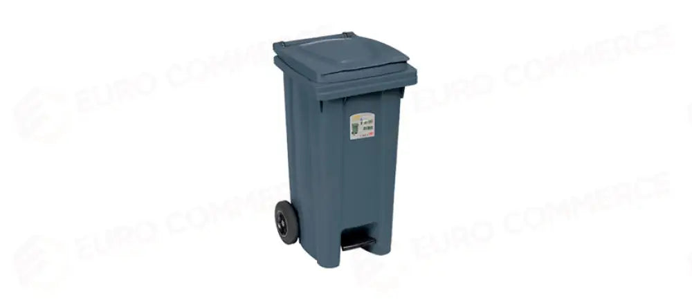 BIDONE CARRELLATO C/P LT.120 GRIGIO - 130497 - MORINI