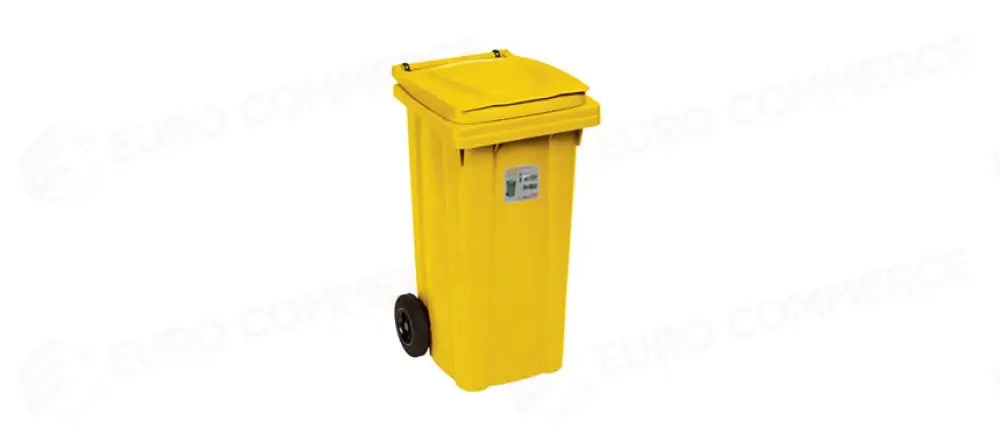 BIDONE CARRELLATO LT.120 GIALLO - 130503 - MORINI