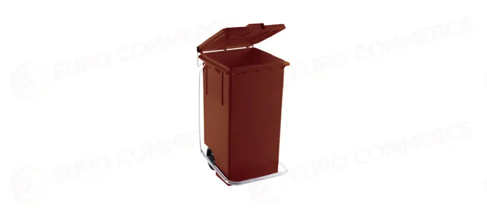 BIDONE POLITENE C/P + RUOTE 100 MARRONE - 98761 - MORINI