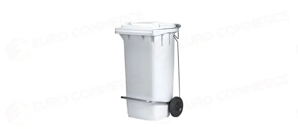BIDONE POLITENE C/PED + RUOTE 120LT B/CO - 86614 - MORINI
