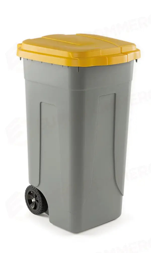 BIDONE RACCOLTA DIFFERENZIATA 100 LT GRIGIO/GIALLO 100 SSS - 2540299 - MEDRI