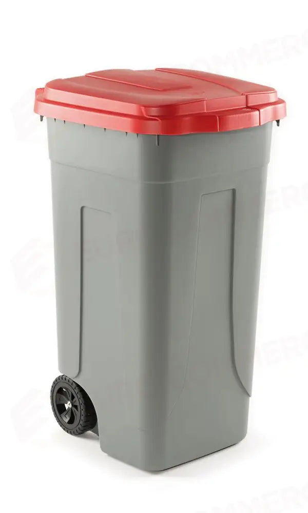 BIDONE RACCOLTA DIFFERENZIATA 100 LT GRIGIO/ROSSO 100 SSS - 2540300 - MEDRI