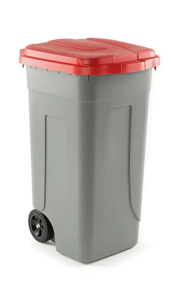 BIDONE RACCOLTA DIFFERENZIATA 100 LT GRIGIO/ROSSO 100 SSS - 2540300 - MEDRI