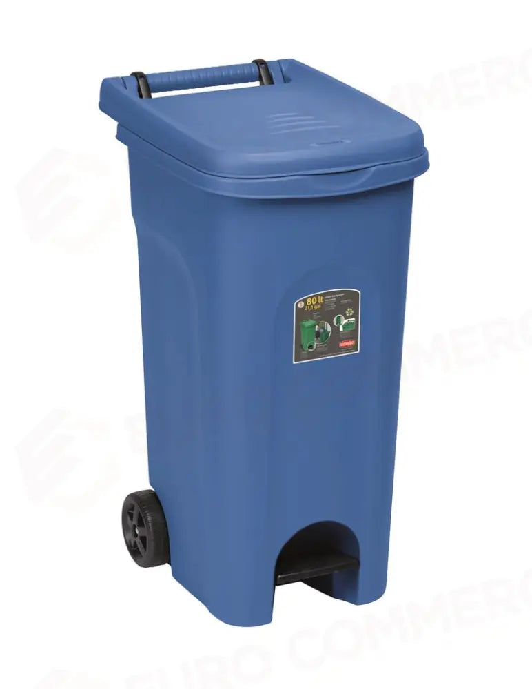 BIDONE RACCOLTA DIFFERENZIATA 80 LT BLU URBAN ECO SYSTEM 25602 STEFANPLAST - 2550314 - MEDRI