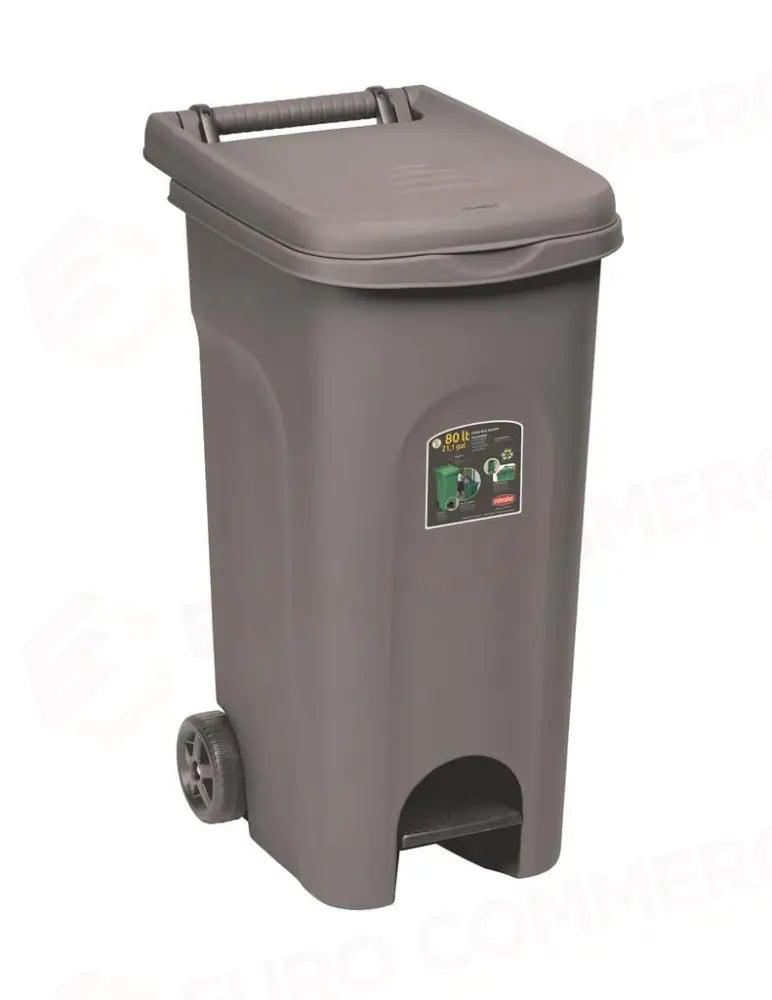 BIDONE RACCOLTA DIFFERENZIATA 80 LT GRIGIO URBAN ECO SYSTEM 25603 STEFANPLAST - 2550313 - MEDRI