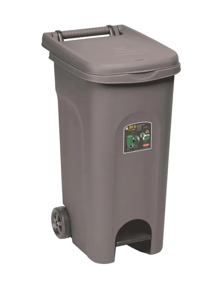 BIDONE RACCOLTA DIFFERENZIATA 80 LT GRIGIO URBAN ECO SYSTEM 25603 STEFANPLAST - 2550313 - MEDRI