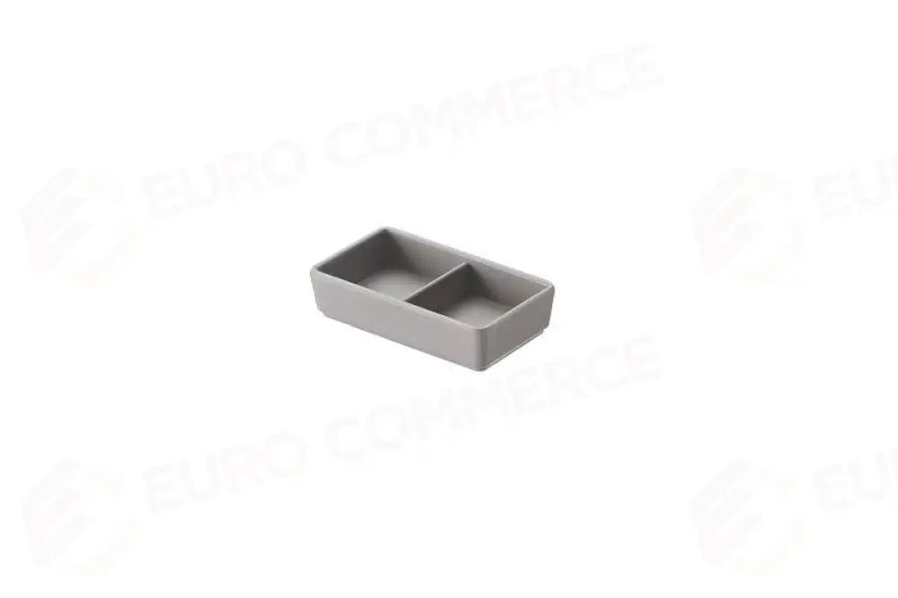 BIS CIOTOLINE QUADRATE GRIGIO GRIGIO TORTORA - 11,5X6,5X2,8 CM - T8533 - LEONE - MELAMINA COLOR