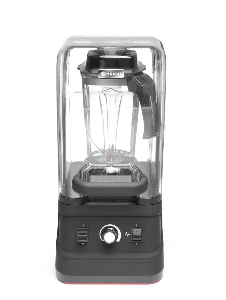 BLENDER PER BAR CON CUSTODIA ANTI RUMORE. 2,5L NERO 220-240V/1680W 250X300X(H)540MM - HENDI