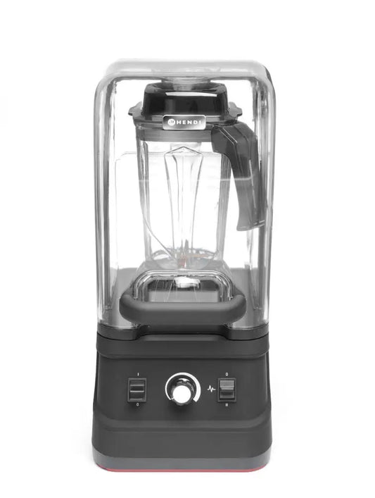 BLENDER PER BAR CON CUSTODIA ANTI RUMORE. 2,5L NERO 220-240V/1680W 250X300X(H)540MM - HENDI