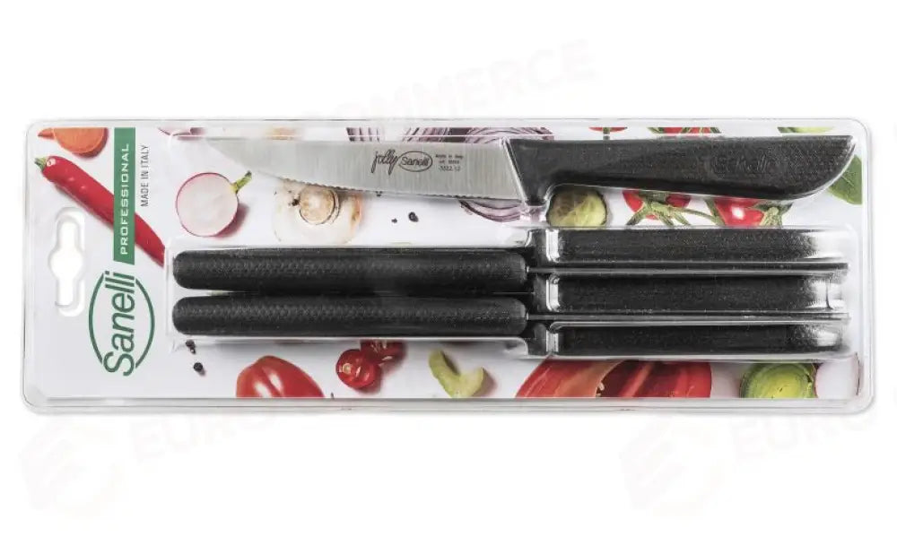 BLISTER 6 COSTATA JOLLY - 666206 - SANELLI - COLTELLERIA