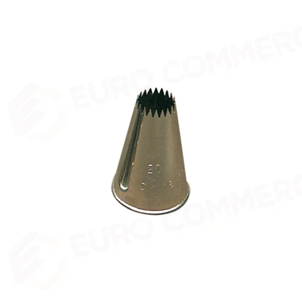 BOCCHETTA IN ACCIAIO FORO STELLA PUNTA FINE H 52 MM - Ø 18 MM - 126-18 - PAVONI ITALIA - ATTREZZATURA PROFESSIONALE