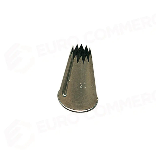 BOCCHETTA IN ACCIAIO FORO STELLA PUNTA LARGA H 52 MM - Ø 20 MM - 127-20 - PAVONI ITALIA