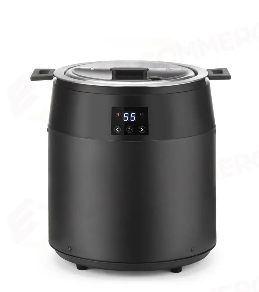BOLLITORE PER ZUPPE SENZA ACQUA 10L HENDI NERO 230V/450W Ø330X(H)398MM - 860564