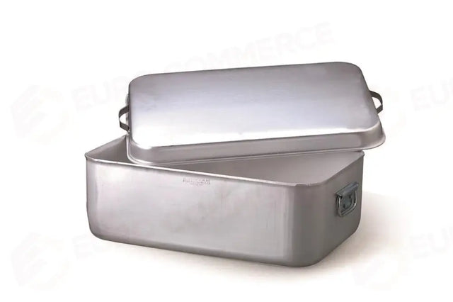 BRASIERA RETTANGOLARE CON COPERCHIO E GRIGLIA 50X34 CM ALLUMINIO 177 - 3 MM ALMA177 AGNELLI - 0070125 - MEDRI