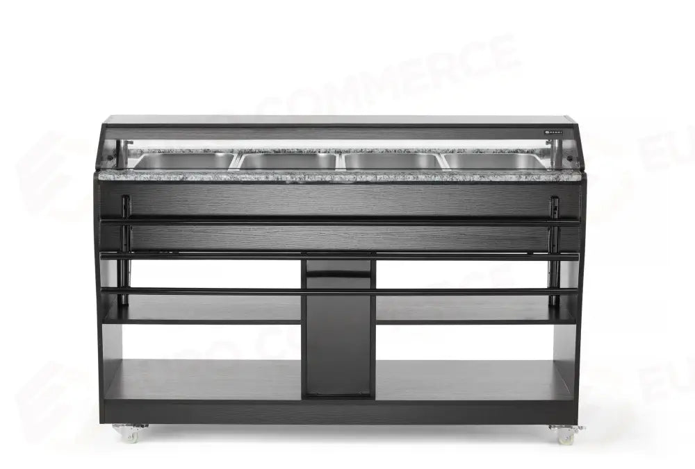 BUFFET RISCALDATO HENDI GN 1/1 BIANCO 1490X765X(H)1370MM - 274194