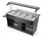 BUFFET RISCALDATO HENDI GN 1/1 BIANCO 1490X765X(H)1370MM - 274194