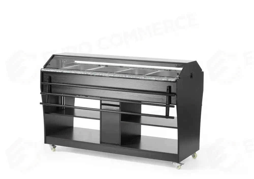 BUFFET RISCALDATO HENDI GN 1/1 BIANCO 1490X765X(H)1370MM - 274194