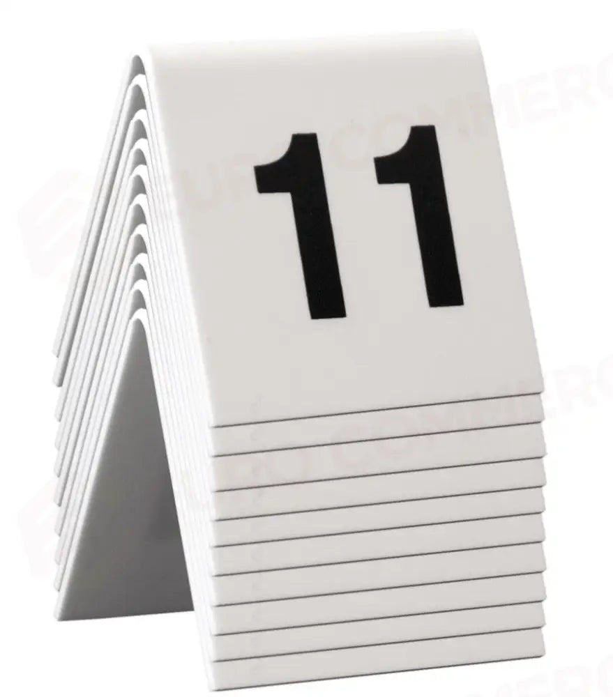 C/10 NUMERI DA TAVOLO 5X4 CM BIANCO TN-11-20-WT SECURIT - 13800024 - MEDRI
