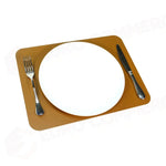 C/4 TOVAGLIETTA RETTANGOLARE GOURMET 40X30 TAN/NERO COLOUR MRPTN MEDRI - 20270005 - MEDRI
