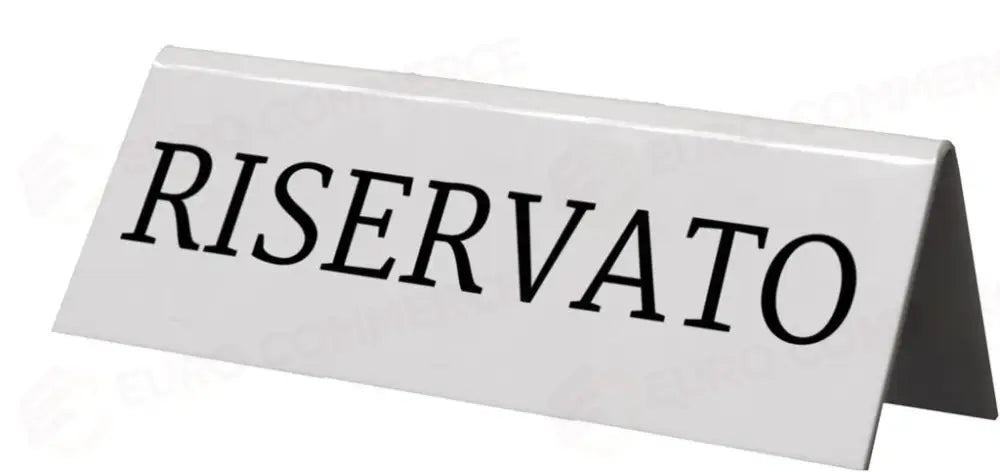 C/5 SEGNATAVOLO RISERVATO 5X10 CM BIANCO TN-RES-IT-WT SECURIT - 13800029 - MEDRI