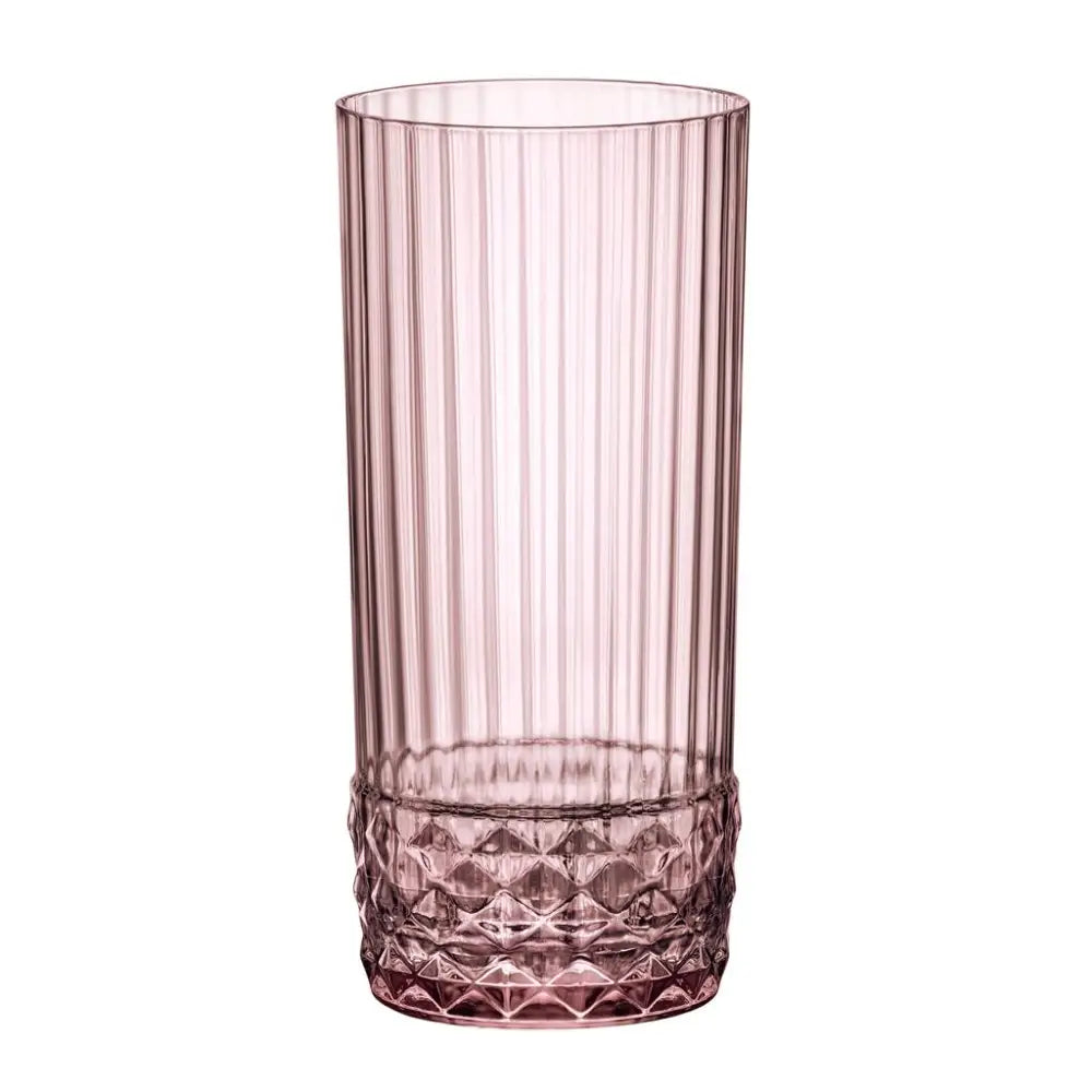 C/6 BICCHIERE COOLER 49 CL AMERICA ’20S LILAC ROSE 1.22155 BORMIOLI ROCCO - 0411784 - MEDRI