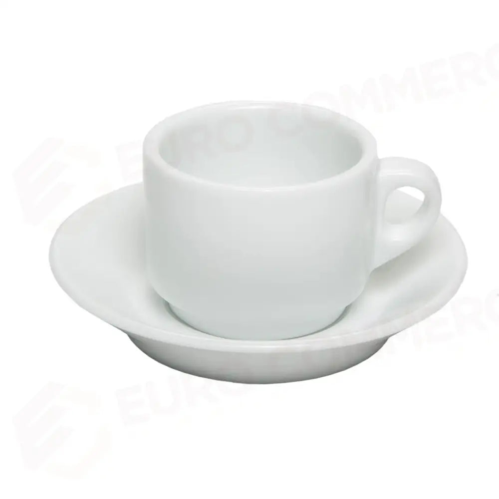 C/6 TAZZA CAFFÈ CON PIATTO 8 CL BREAKFAST BIANCO 1222/1223 MEDRI - 13740027 - MEDRI