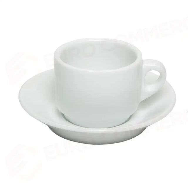 C/6 COFFEE CUP WITH SAUCER 8 CL BREAKFAST WHITE 1222/1223 MEDRI - 13740027 - MEDRI