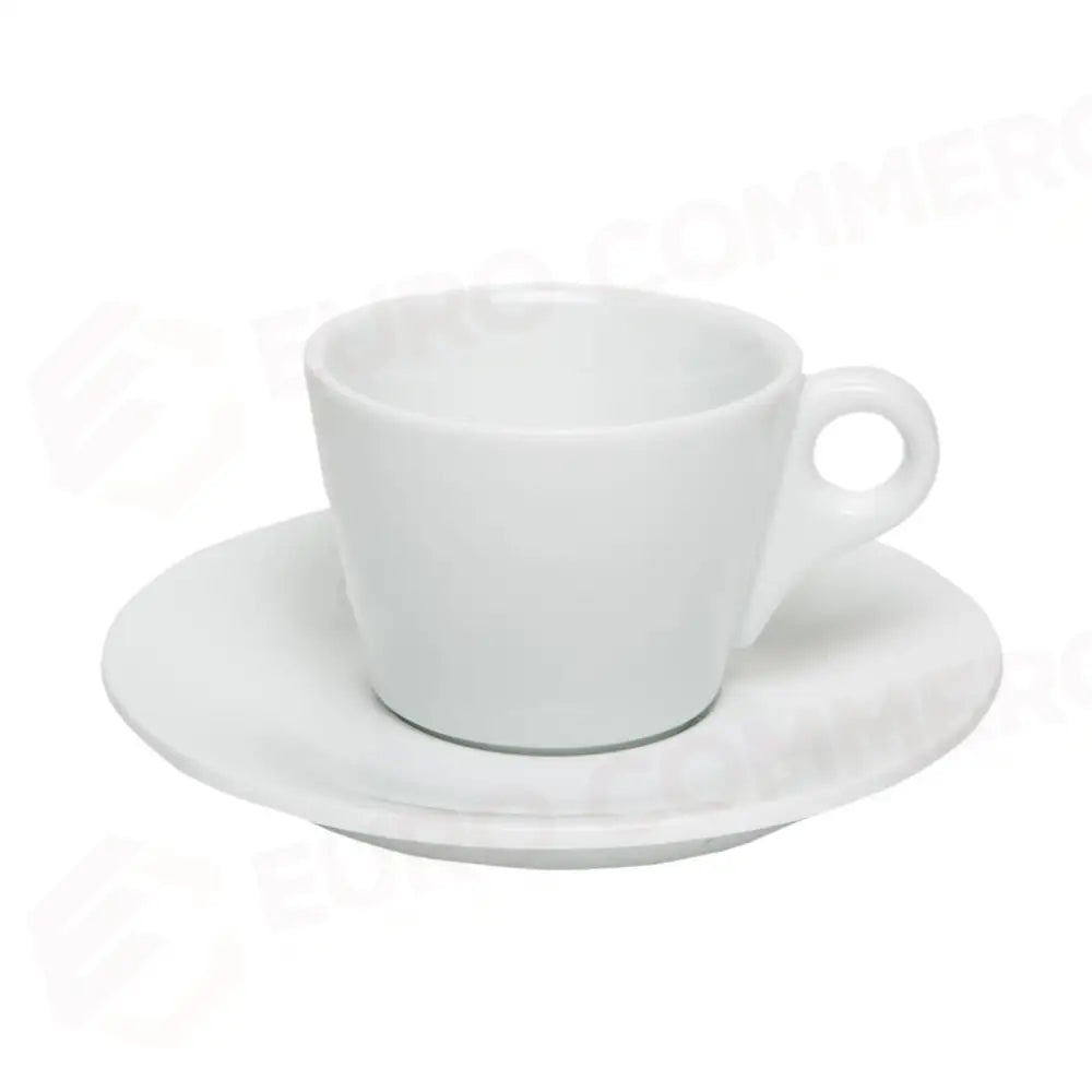 C/6 TAZZA THE CONICA CON PIATTO 16 CL BREAKFAST BIANCO P-2 MEDRI - 13740029 - MEDRI
