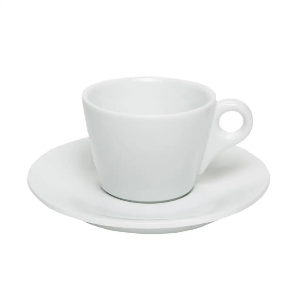 C/6 TAZZA THE CONICA CON PIATTO 16 CL BREAKFAST BIANCO P-2 MEDRI - 13740029 - MEDRI