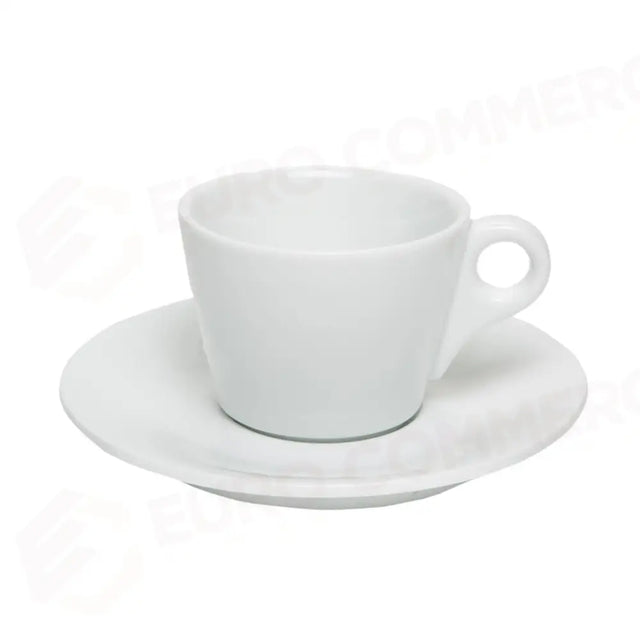 C/6 CONICAL TEA CUP WITH SAUCER 16 CL BREAKFAST WHITE P-2 MEDRI - 13740029 - MEDRI