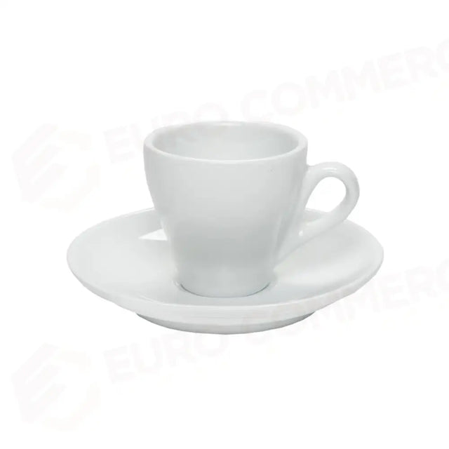 C/6 COFFEE CUPS WITH SAUCER 8 CL BREAKFAST WHITE 390/390 MEDRI - 13740001 - MEDRI