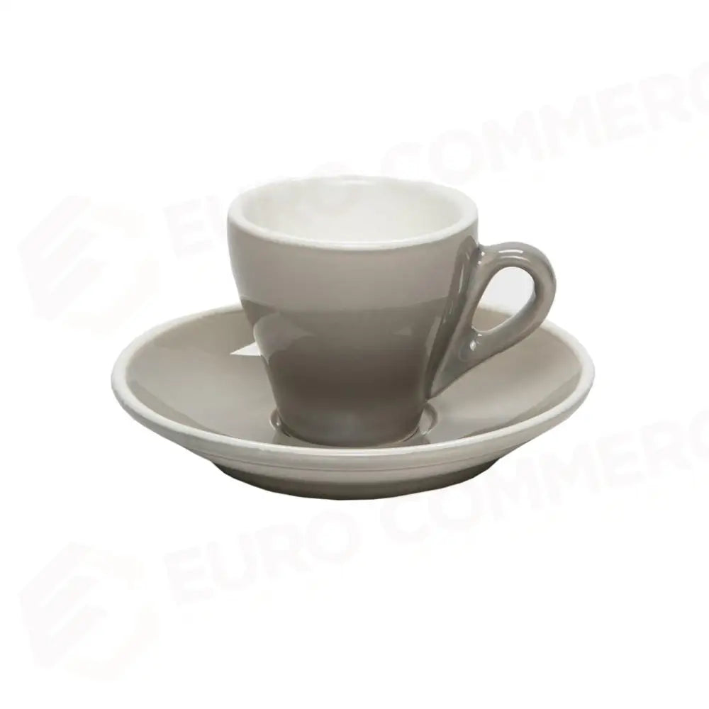 C/6 TAZZE CAFFÈ CON PIATTO 8 CL BREAKFAST GRIGIO 390/390 MEDRI - 13740003 - MEDRI