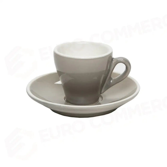 C/6 COFFEE CUPS WITH SAUCER 8 CL BREAKFAST GREY 390/390 MEDRI - 13740003 - MEDRI