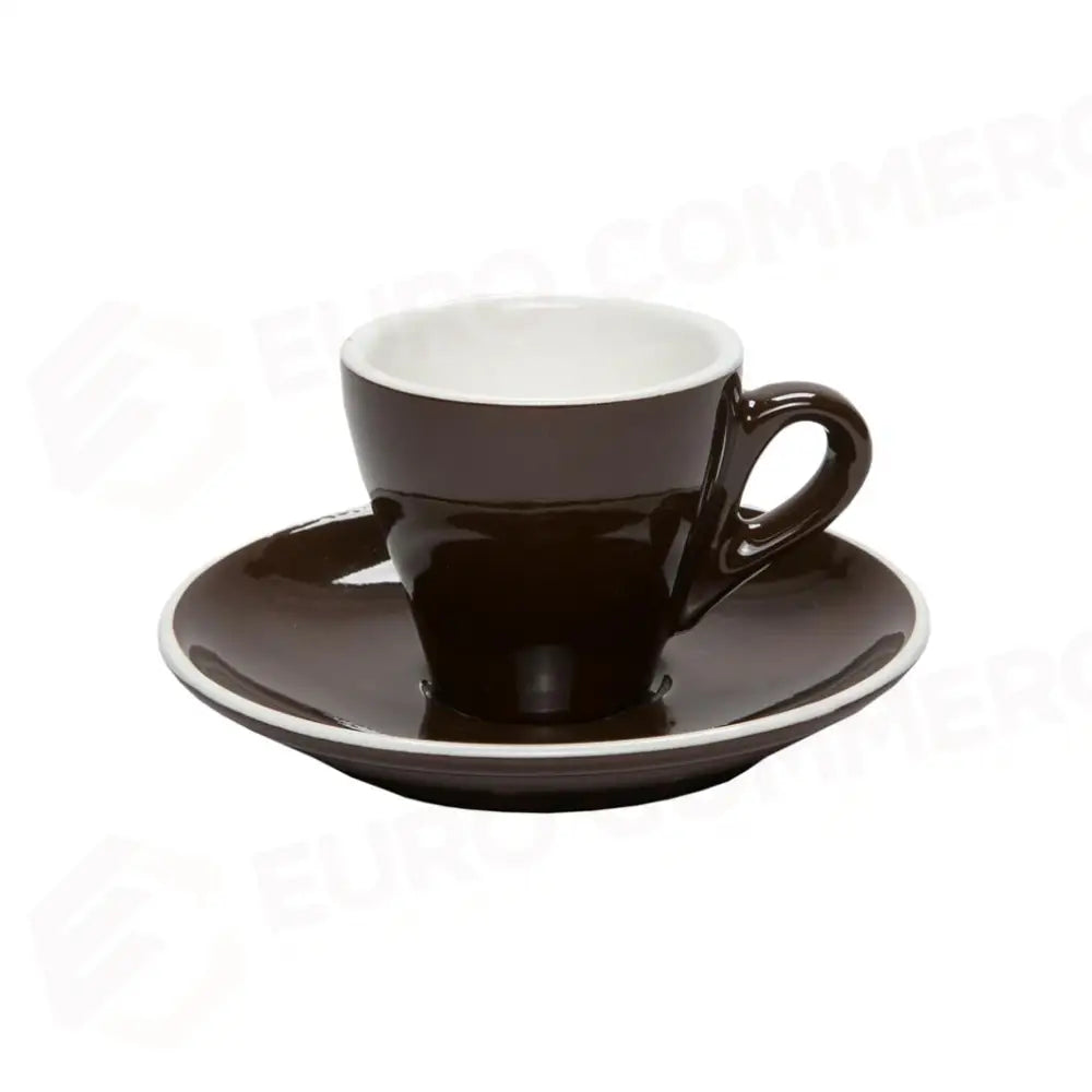 C/6 TAZZE CAFFÈ CON PIATTO 8 CL BREAKFAST MARRONE 390/390 MEDRI - 13740004 - MEDRI