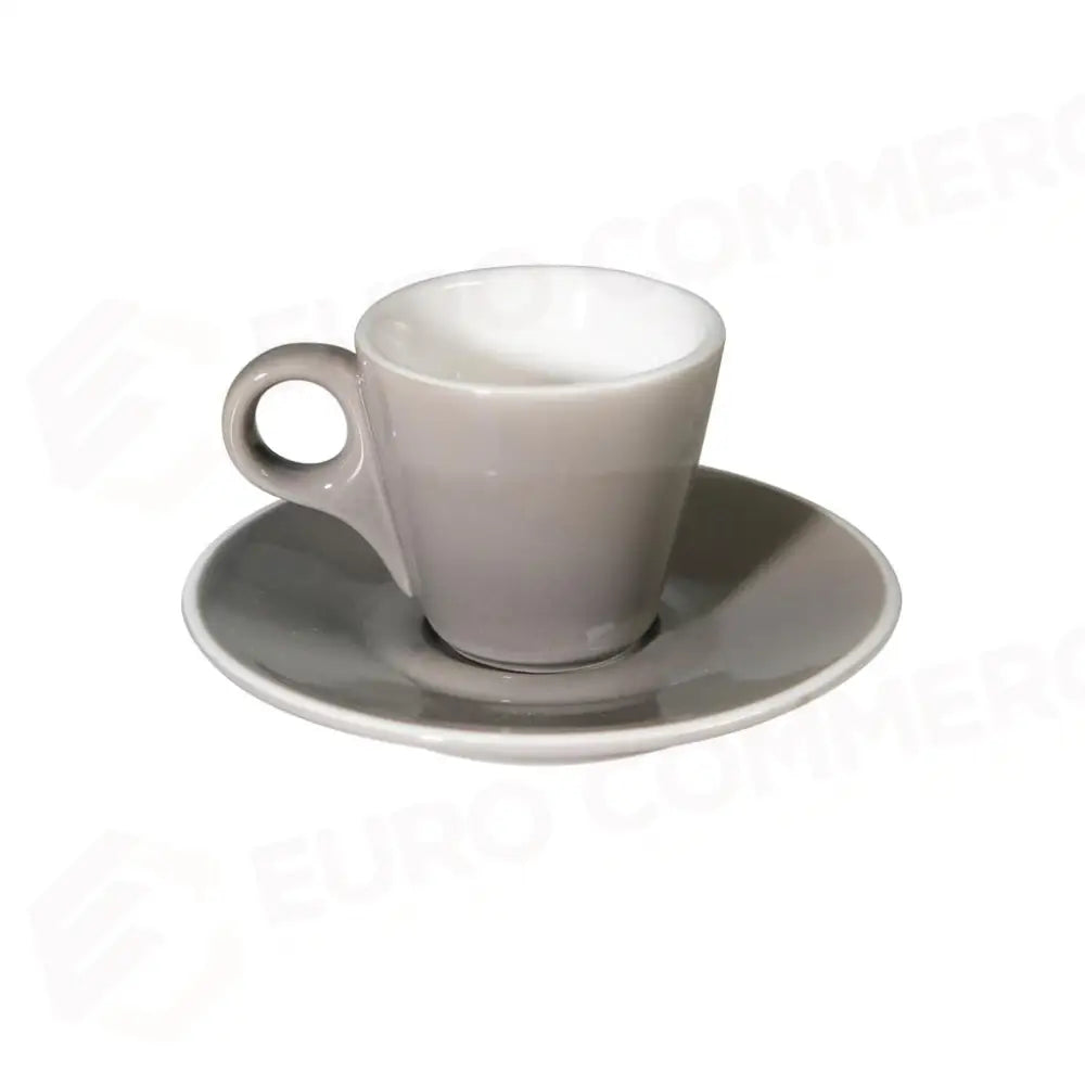 C/6 TAZZE CAFFÈ CONICHE CON PIATTO 8 CL GRIGIO BREAKFAST 761S/2936 MEDRI - 13740038 - MEDRI