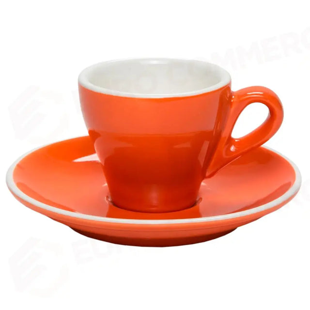 C/6 TEA CUPS WITH SAUCER 18 CL BREAKFAST ORANGE 389/389 MEDRI - 13740013 - MEDRI