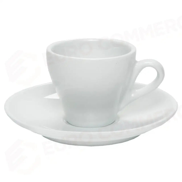 C/6 TEA CUPS WITH SAUCER 18 CL BREAKFAST WHITE 389/389 MEDRI - 13740008 - MEDRI