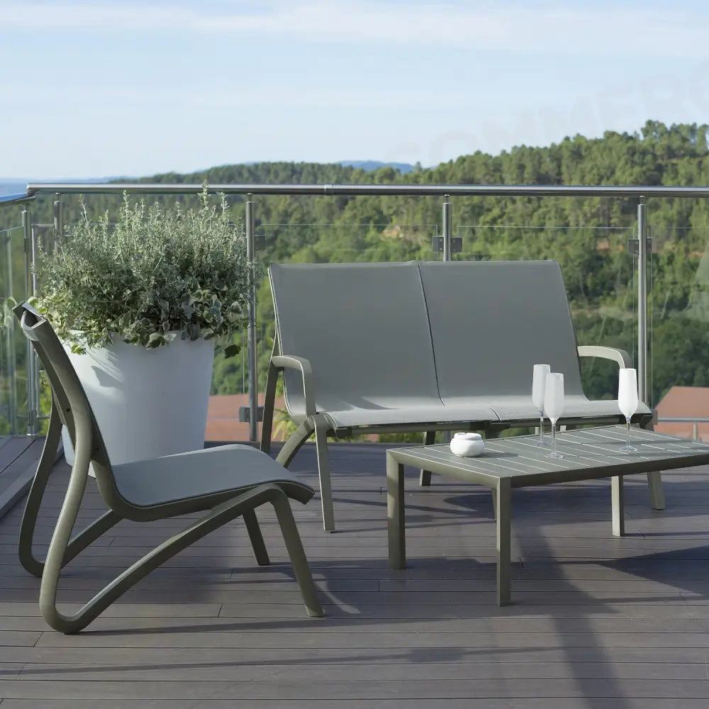 CANAPÉ SUNSET CONVERSATIONNEL 2 PLACES GREEN EDITION - GROSFILLEX - Standard - ARREDO ESTERNO