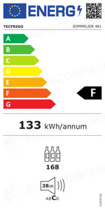 Etichetta Energetica SOMMELIER 481 FG V TECFRIGO