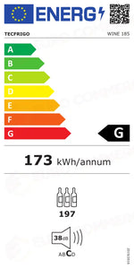 Etichetta Energetica WINE 185 TECFRIGO