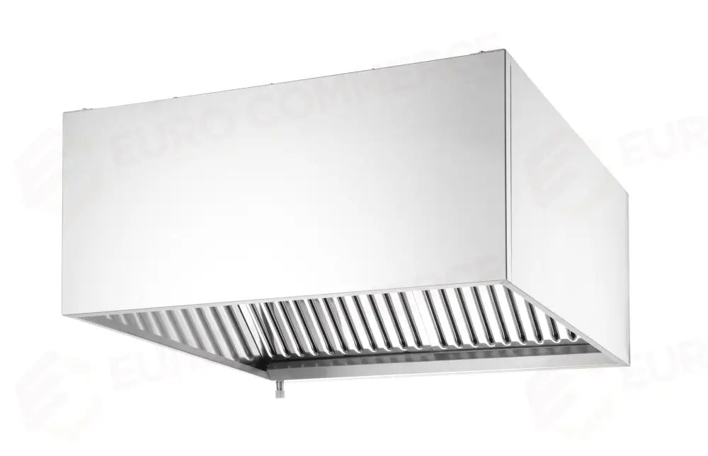 CAPPA ASPIRANTE A PARETE - IMBULLONATA HENDI ARGENTO 1205X1000X(H)450MM RETTANGOLARE - 220993
