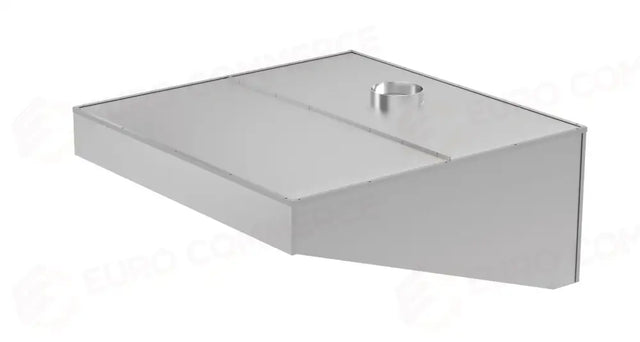 CAPPA ASPIRANTE, INCLINATA, A PARETE, IMBULLONATA, HENDI, ARGENTO, 1200X1000X(H)450MM - 219782