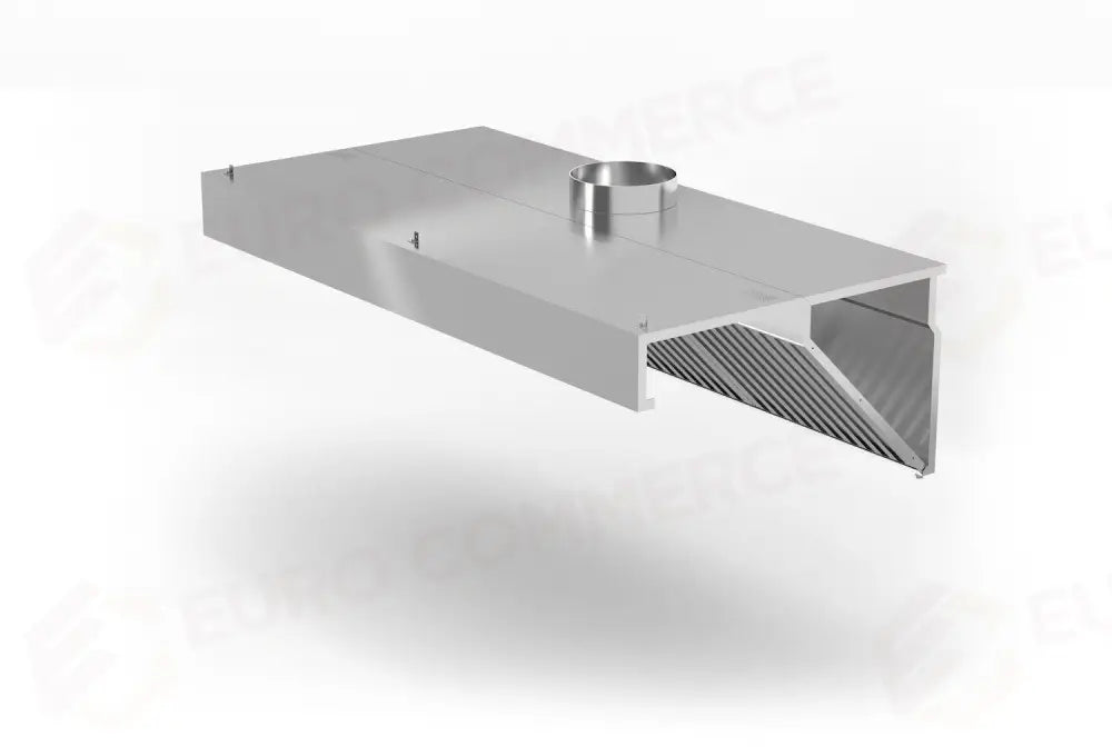 CAPPA ESTRATTORE MONTATA A PARETE ANGOLATA PROFI LINE CON ILLUMINAZIONE A LED 1200X700X(H - HENDI