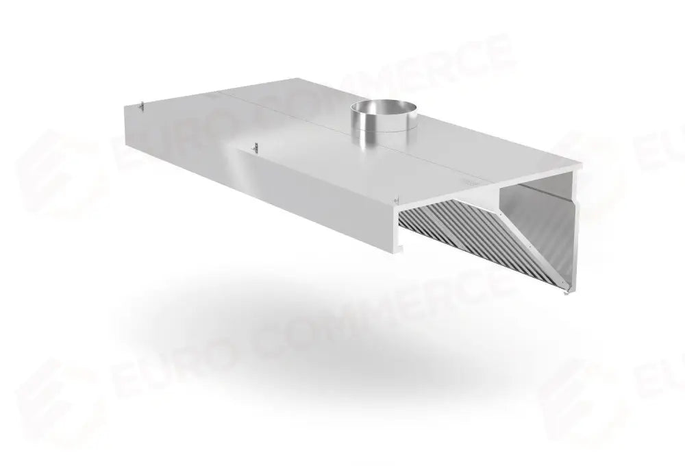CAPPA ESTRATTORE MONTATA A PARETE ANGOLATA PROFI LINE SENZA ILLUMINAZIONE 1200X700X(H)450 - HENDI