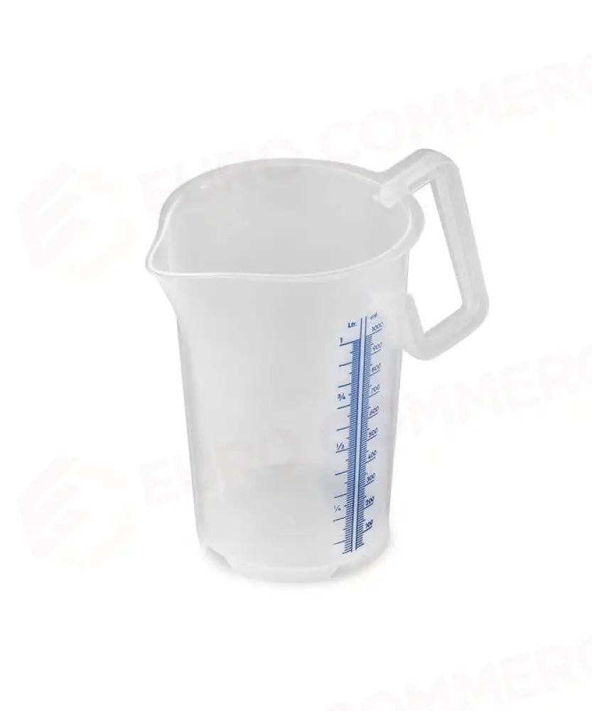 CARAFFA IN PP GRADUATA SCALA BLU CON IMPUGNATURA CHIUSA 1000ML - MIS100 - KAREL - Attrezzatura
