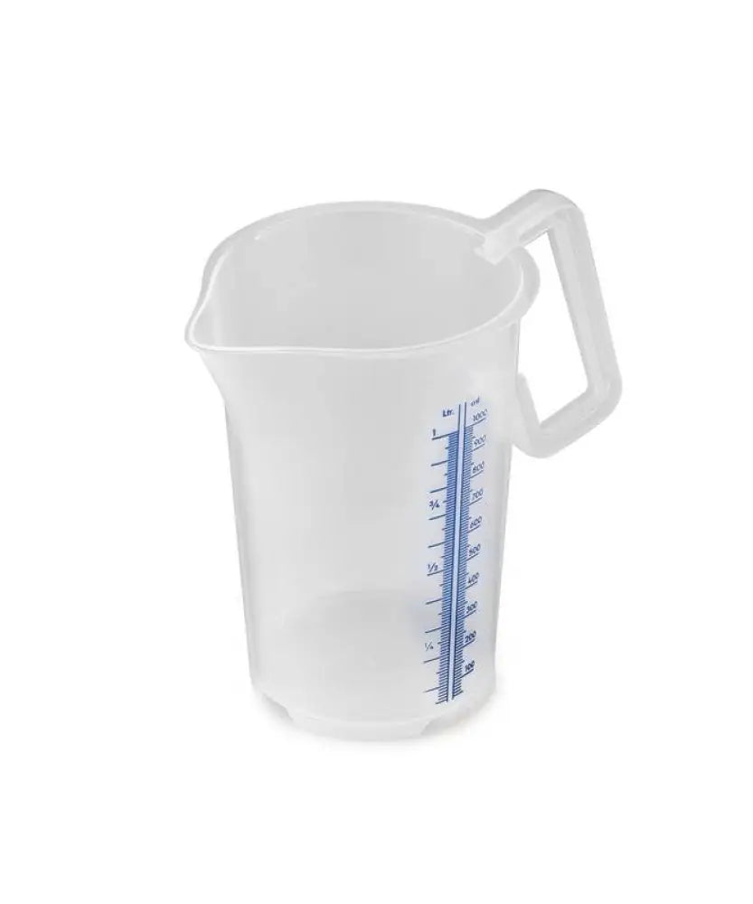 CARAFFA IN PP GRADUATA SCALA BLU CON IMPUGNATURA CHIUSA 1000ML - MIS100 - KAREL - Attrezzatura