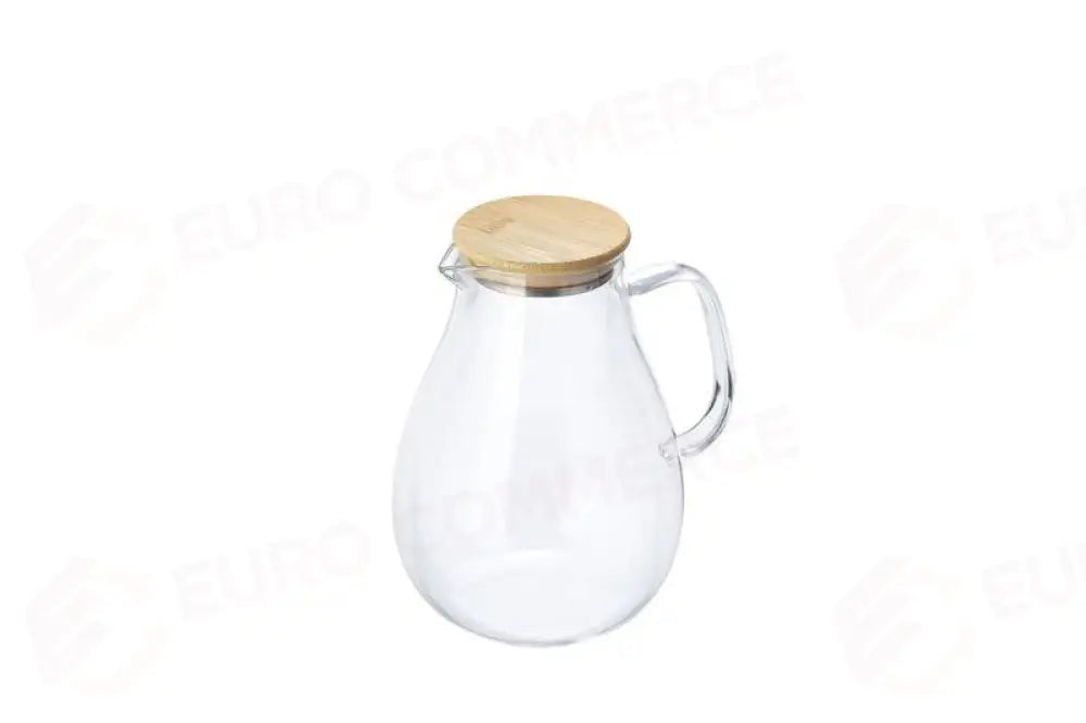 CARAFFA IN VETRO CON COPERCHIO IN BAMBOO - 1.7 LITRI TRASPARENTE - CARAFFA IN VETRO CON COPERCHIO IN BAMBOO - 1.7 LITRI