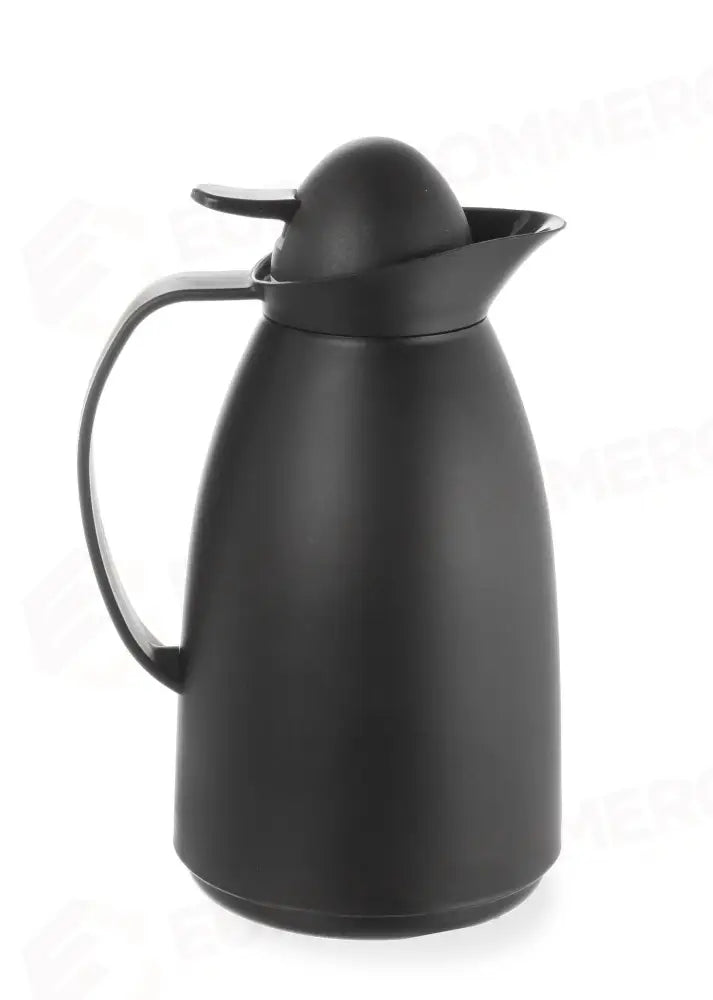 CARAFFA TERMICA CON CONTENITORE INTERNO IN VETRO HENDI 1L NERO Ø140X(H)268MM - 449608